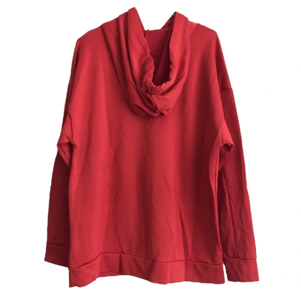 ZARA Red Oversized Hoodie Size S - Picture 9 of 14